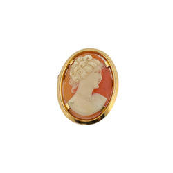 Broche Camée en or jaune - Castafiore
