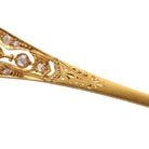 Broche élisabéthaine en or avec diamants et rubis. Deuxième main - Castafiore
