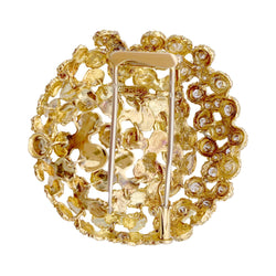 Broche FRED en or jaune et diamants - Castafiore