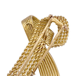 Broche Mauboussin vintage "Ruban", or jaune. - Castafiore