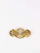 Broche noeud vintage en or et diamant Old mine Cut - Castafiore