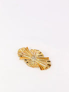 Broche noeud vintage en or et diamant Old mine Cut - Castafiore