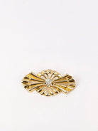 Broche noeud vintage en or et diamant Old mine Cut - Castafiore