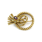 Broche - Or, Diamants et Rubis - Castafiore