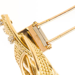 Broche Or jaune Diamant - Castafiore