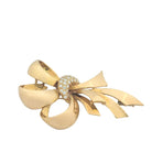 Broche or jaune et diamants - Castafiore