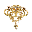 Broche Or jaune Perle - Castafiore