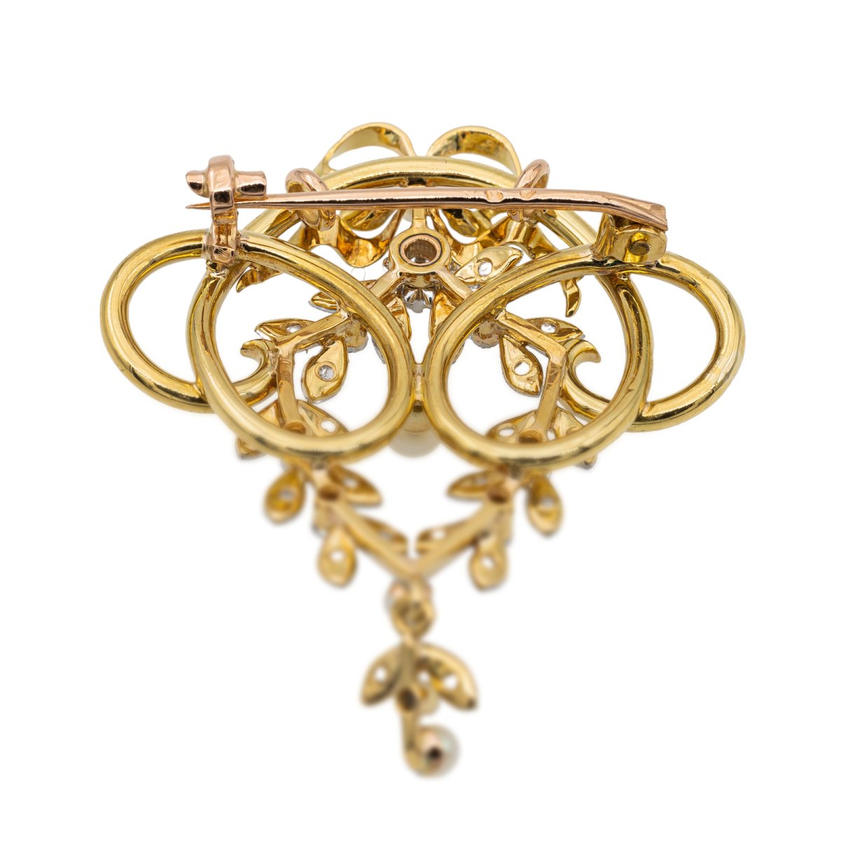 Broche Or jaune Perle - Castafiore
