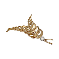 Broche, or rose, platine, diamant - Castafiore