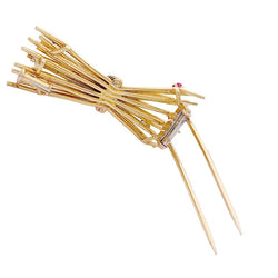 Broche VAN CLEEF & ARPELS "Fagot" - Castafiore