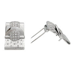 Broches Tank en or blanc et diamants - Castafiore