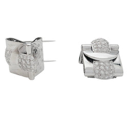 Broches Tank en or blanc et diamants - Castafiore