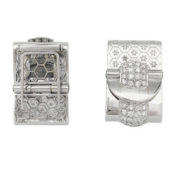 Broches Tank en or blanc et diamants - Castafiore