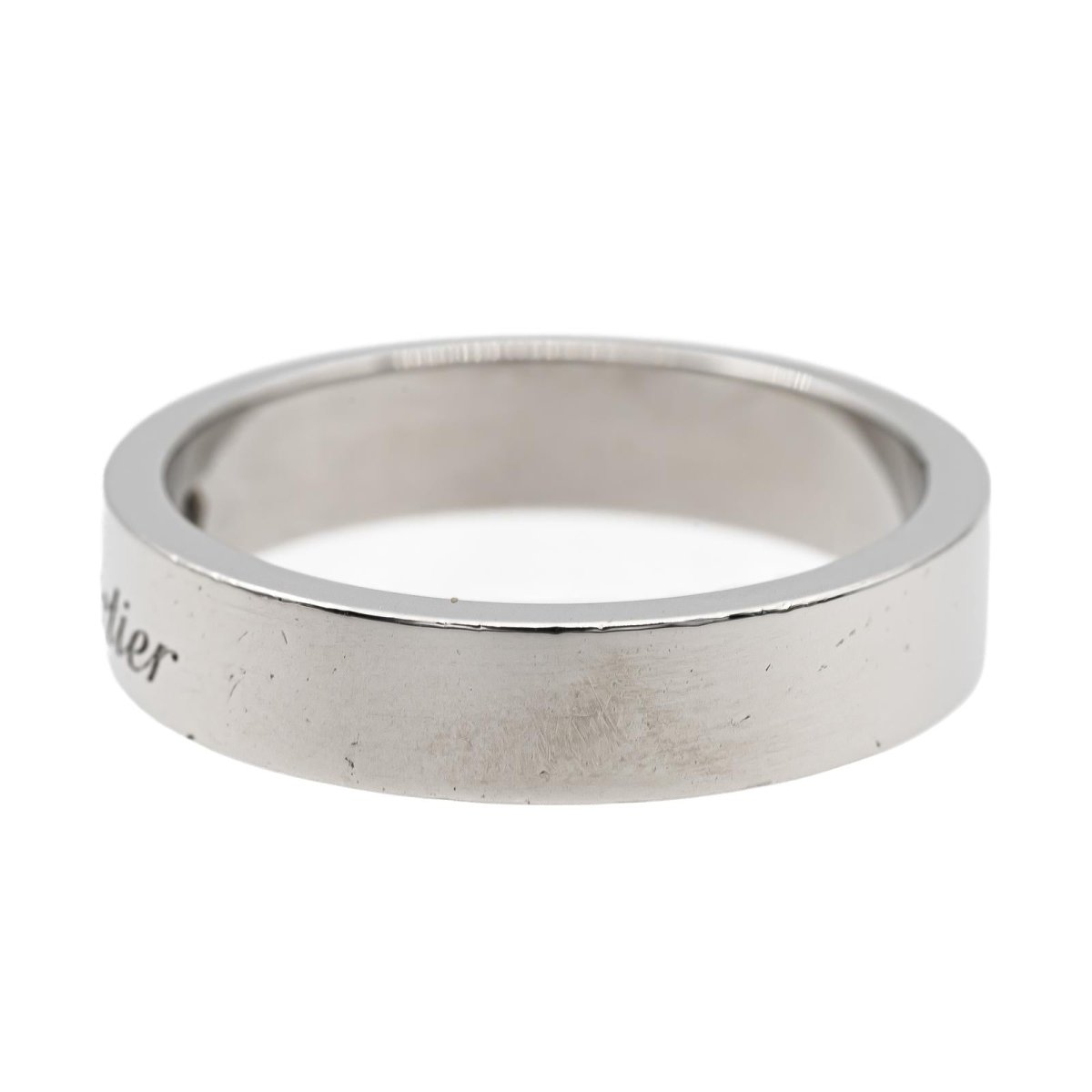 Cartier Bague Alliance Le C Platine Diamant - Castafiore