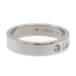 Cartier Bague Alliance Le C Platine Diamant - Castafiore