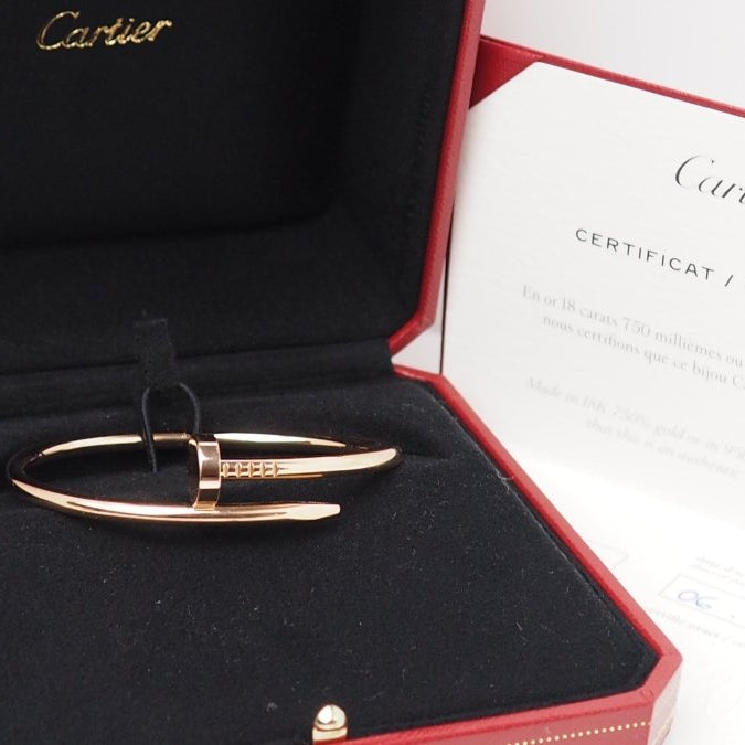Cartier Bracelet Jonc Juste un clou Or rose - Castafiore