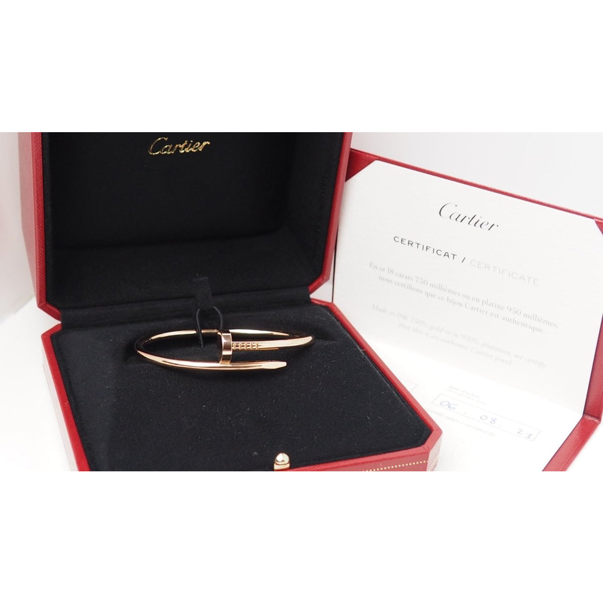 Cartier Bracelet Jonc Juste un clou Or rose - Castafiore