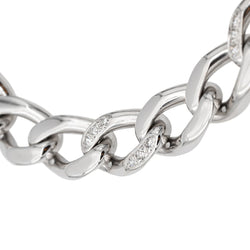 Cartier Bracelet Maille gourmette Or blanc Diamant - Castafiore