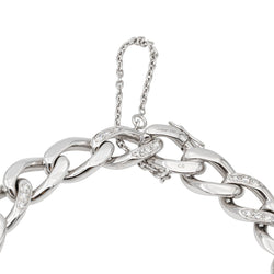 Cartier Bracelet Maille gourmette Or blanc Diamant - Castafiore