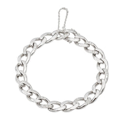 Cartier Bracelet Maille gourmette Or blanc Diamant - Castafiore