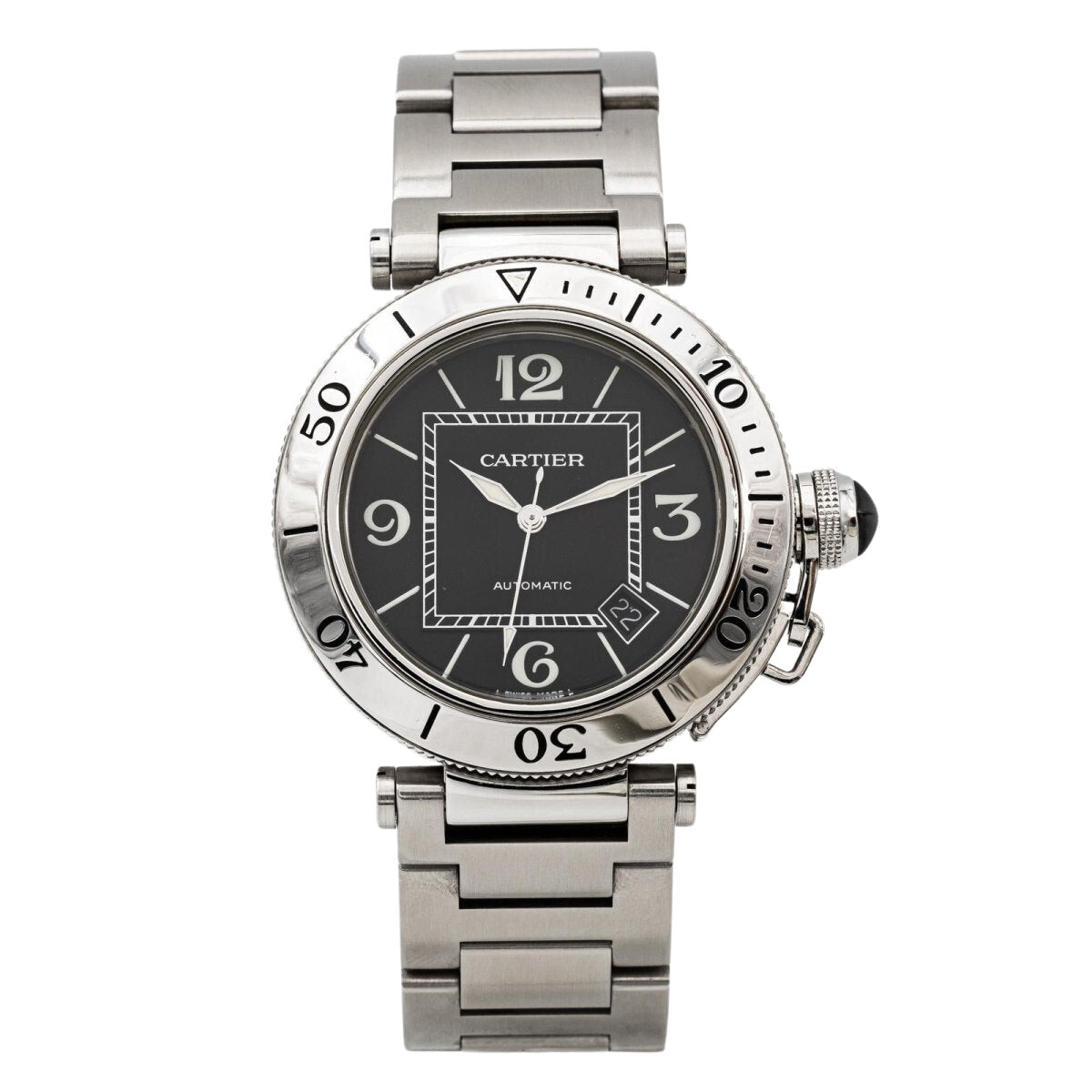 Cartier Pasha Steel Watch Castafiore