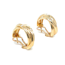 Cartier Trinity Diamond Hoop Earrings - Castafiore