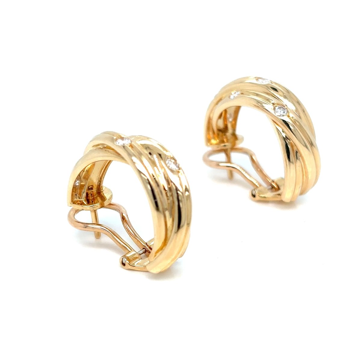 Cartier Trinity Diamond Hoop Earrings - Castafiore
