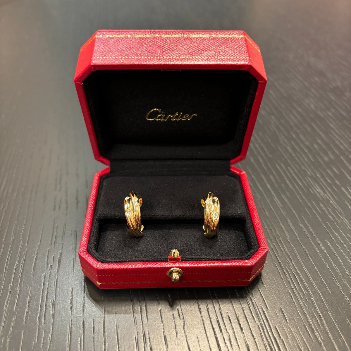 Cartier Trinity Diamond Hoop Earrings - Castafiore