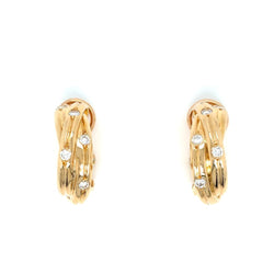 Cartier Trinity Diamond Hoop Earrings - Castafiore
