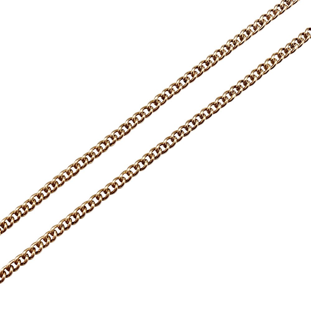 Chaîne or jaune maille gourmette. - Castafiore