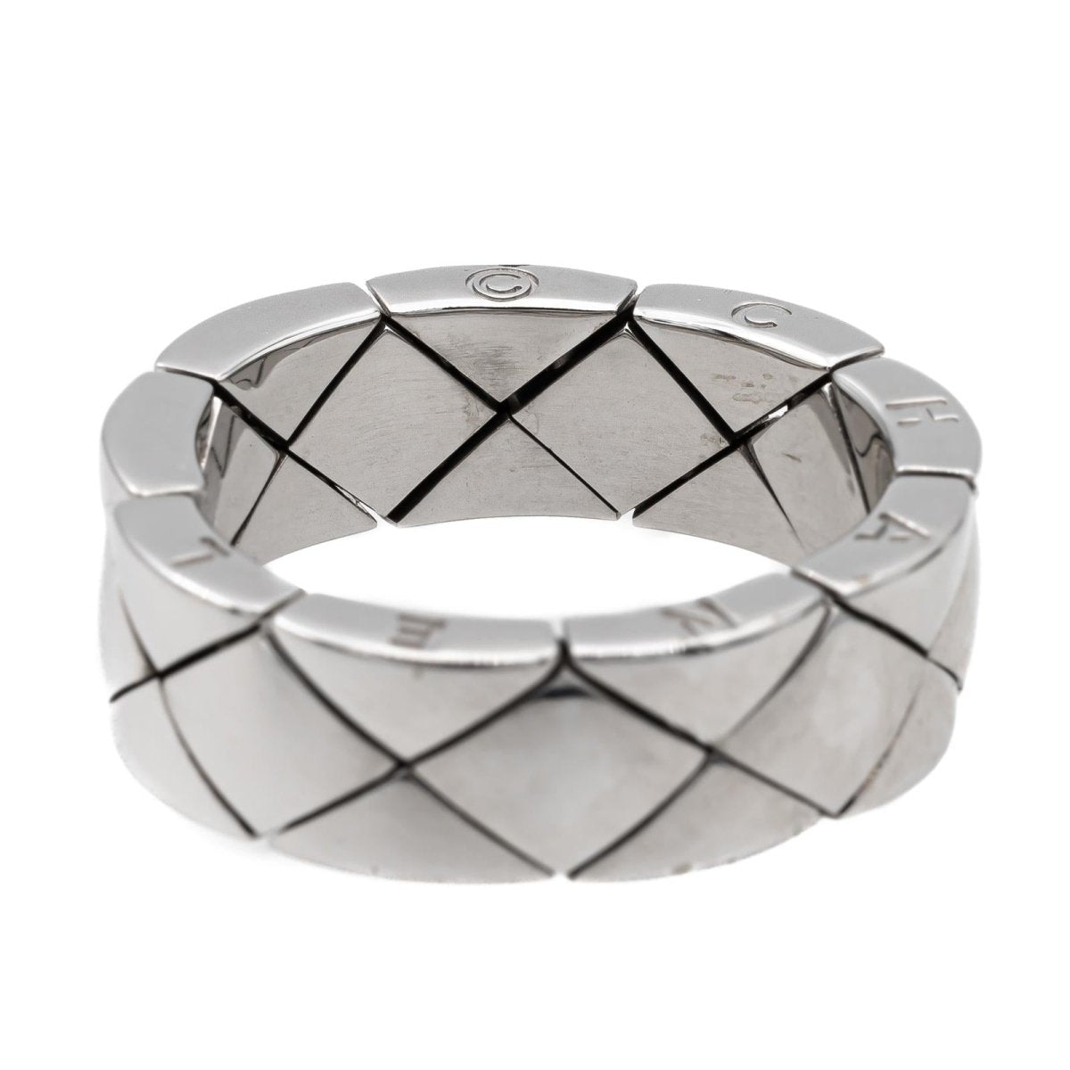 Chanel Bague Coco Crush Or blanc - Castafiore