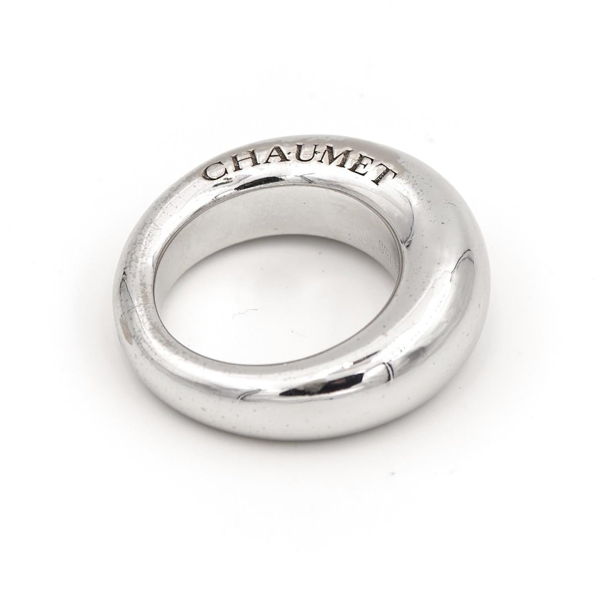 Chaumet Bague Jonc Or blanc - Castafiore
