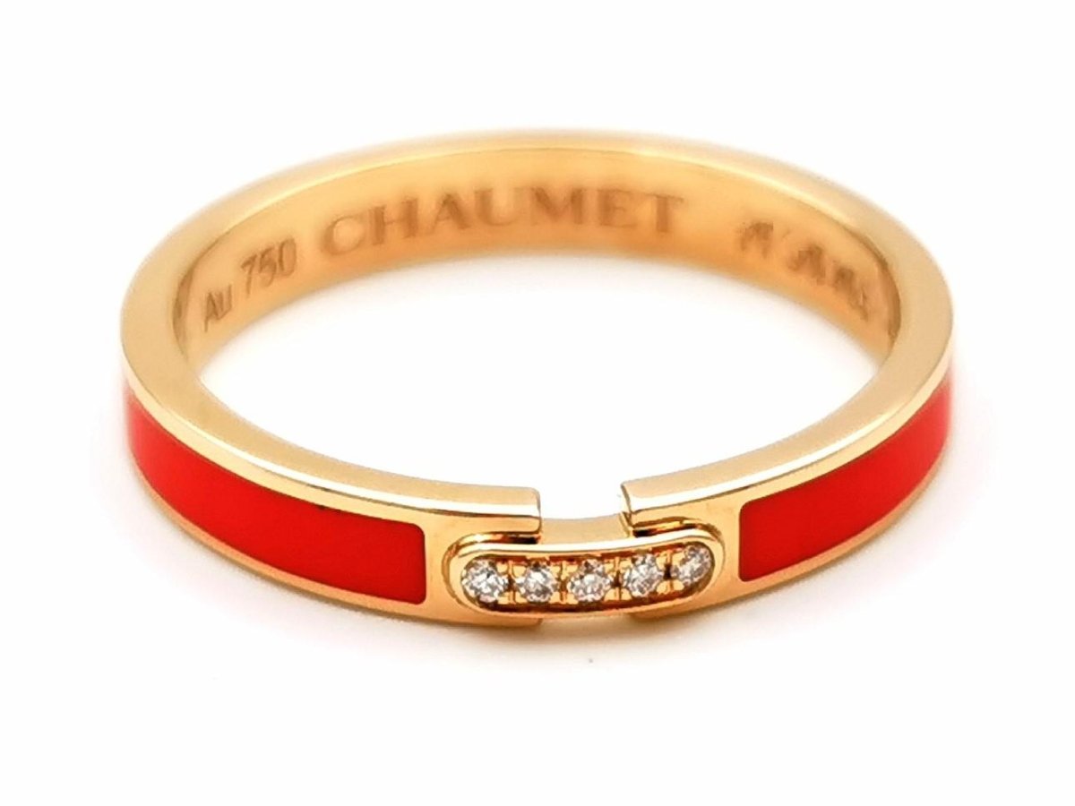 Chaumet Bague Liens Or rose Diamant - Castafiore