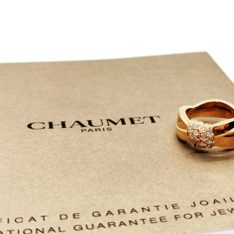Chaumet Bague Liens Or rose Diamant - Castafiore