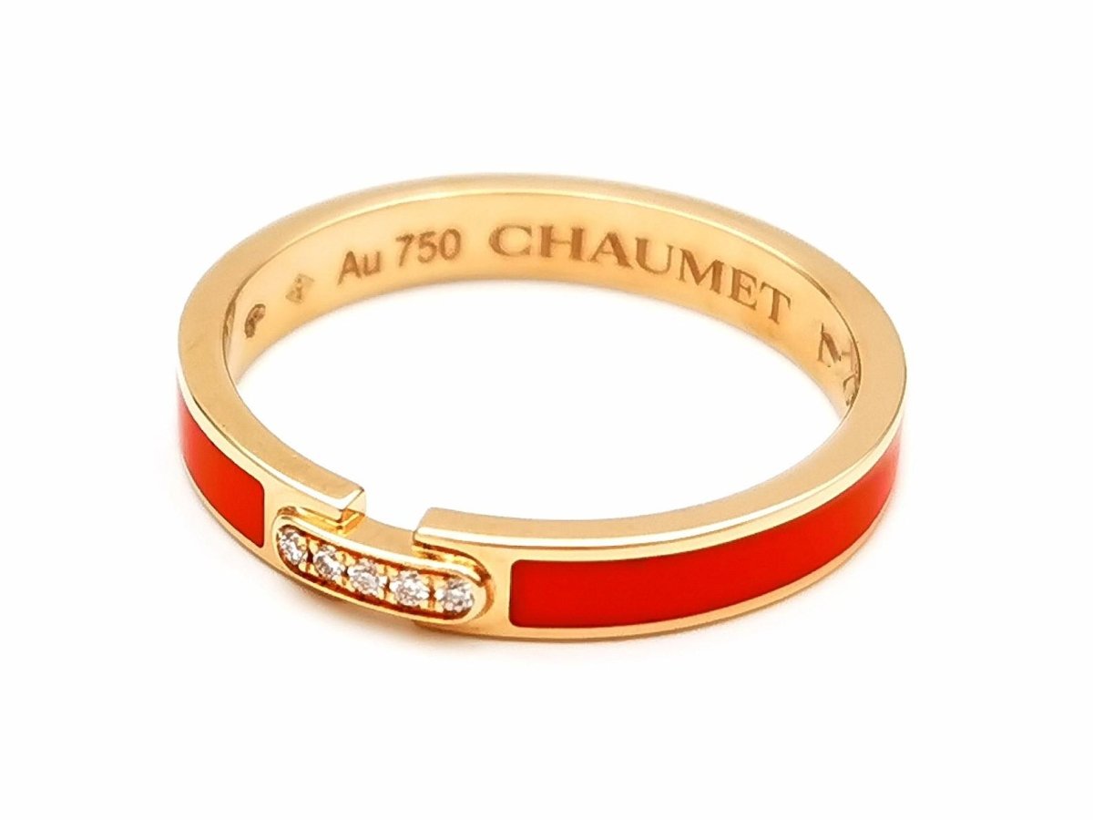 Chaumet Bague Liens Or rose Diamant - Castafiore