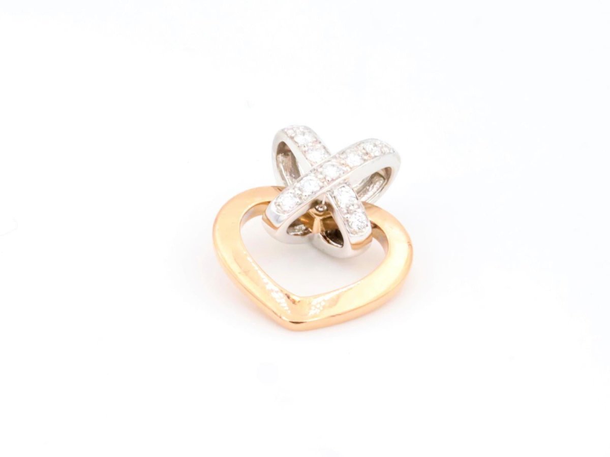 Chaumet Pendentif Coeur Lien Or jaune Diamant - Castafiore