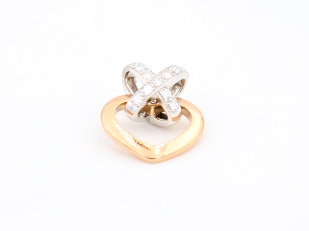 Chaumet Pendentif Coeur Lien Or jaune Diamant - Castafiore