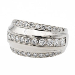 Chopard Bague Bandeau La Strada Or blanc diamant - Castafiore