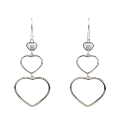 Chopard Boucles d'oreilles Or blanc Diamant - Castafiore