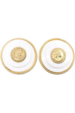 Clips CHANEL En MÉTal Doré Et BakÉLite - Castafiore