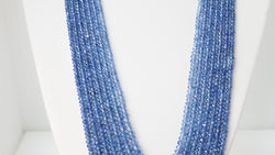 Collier 7 rangs de saphirs or jaune et perles de culture - Castafiore