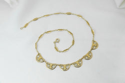 Collier ancien maille filigrane en or - Castafiore