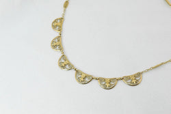 Collier ancien maille filigrane en or - Castafiore