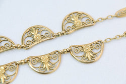 Collier ancien maille filigrane en or - Castafiore
