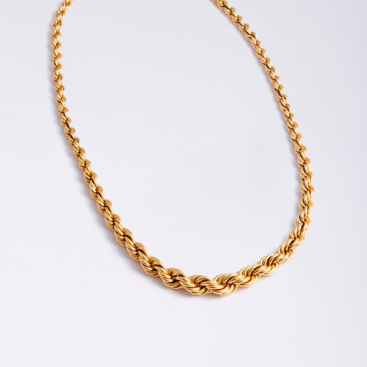 Collier BOUCHERON vintage or jaune torsadé - Castafiore