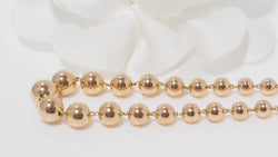 Collier boules marseillais en chute en or rose - Castafiore