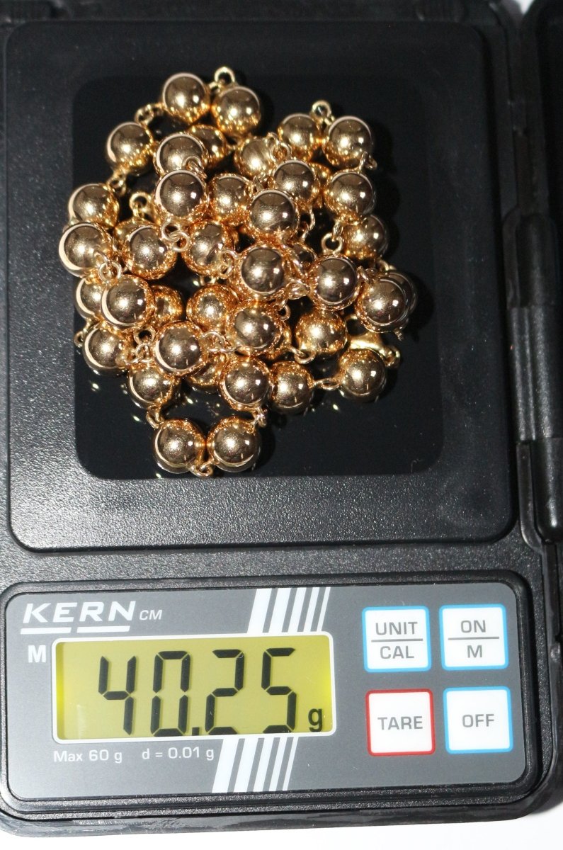 Collier-bracelet boules de Marseille or jaune - Castafiore