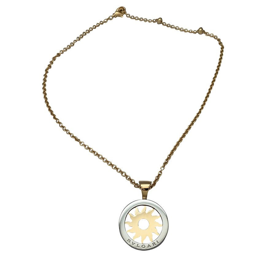 Collier Bulgari, "Tondo", or jaune et acier - Castafiore