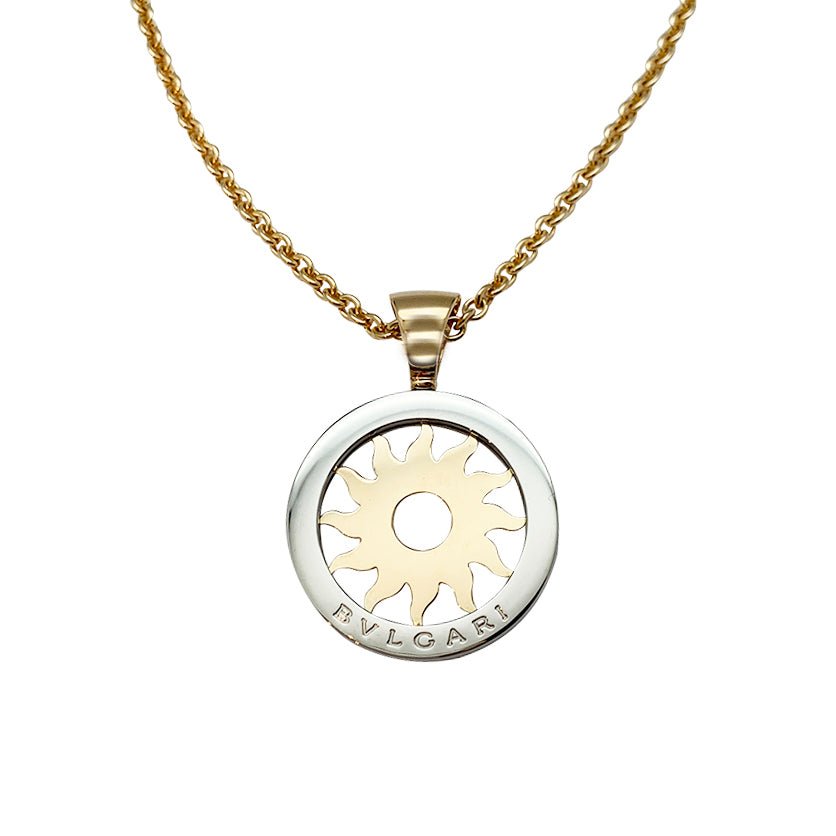 Collier Bulgari, "Tondo", or jaune et acier - Castafiore