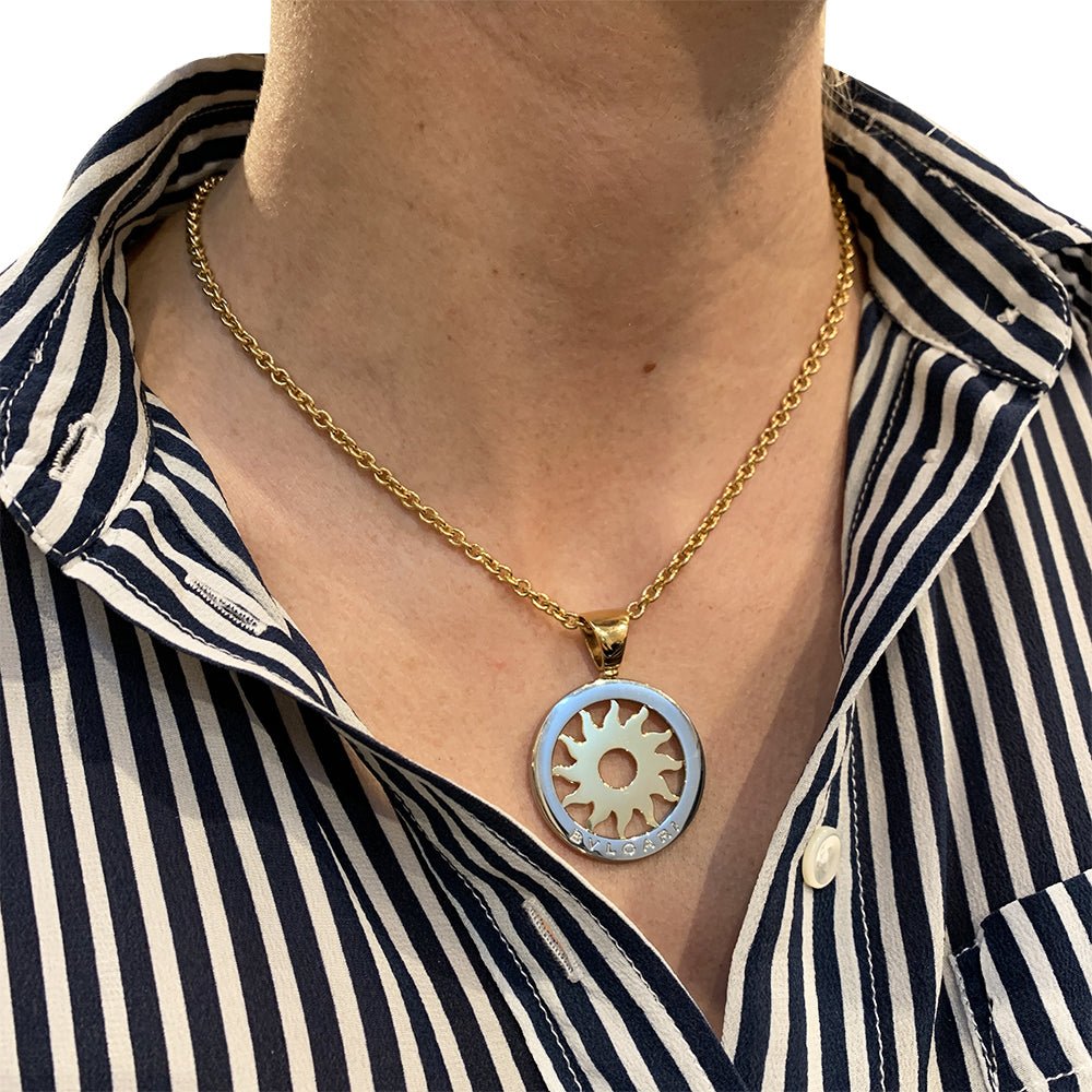 Necklace Pendentif Bulgari Or BULGARI Collection Tondo Gold And